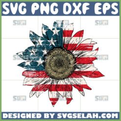 american flag sunflowers svg by SvgSelah