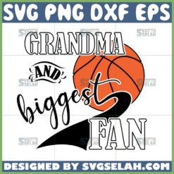 basketball grandma svg