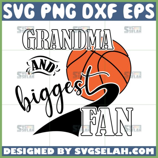 basketball grandma svg