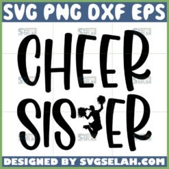 cheer sister svg cheerleader svg