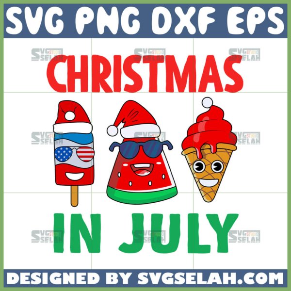 christmas in july svg funny cream christmas svg