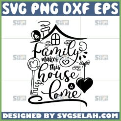 family makes this house a home svg