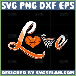 love basketball svg