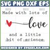 made with lots of love and a little bit of science svg ivf babypregnancy announcement ideas