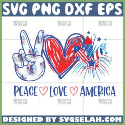 peace love america svg patriot svg by SvgSelah