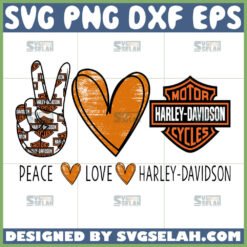 peace love harley davidson svg harley davidson logo svg