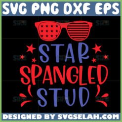 star spangled stud svg unique kids shirt design