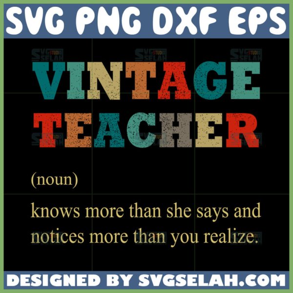 vintage teacher noun svg vintage teacher definition svg