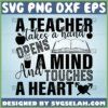 a teacher takes hand opens a mind and touches a heart svg