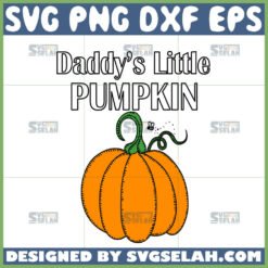 daddys little pumpkin svg