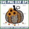 leopard pumpkin and sunflower svg by SvgSelah